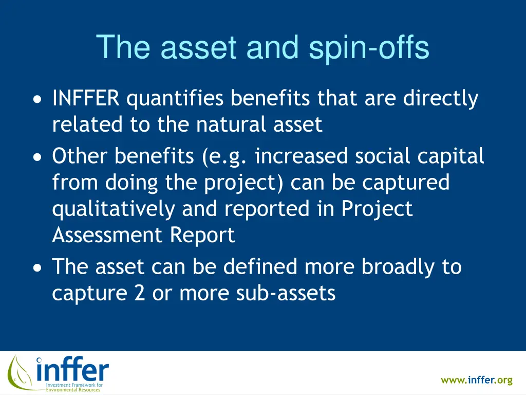 the asset and spin offs