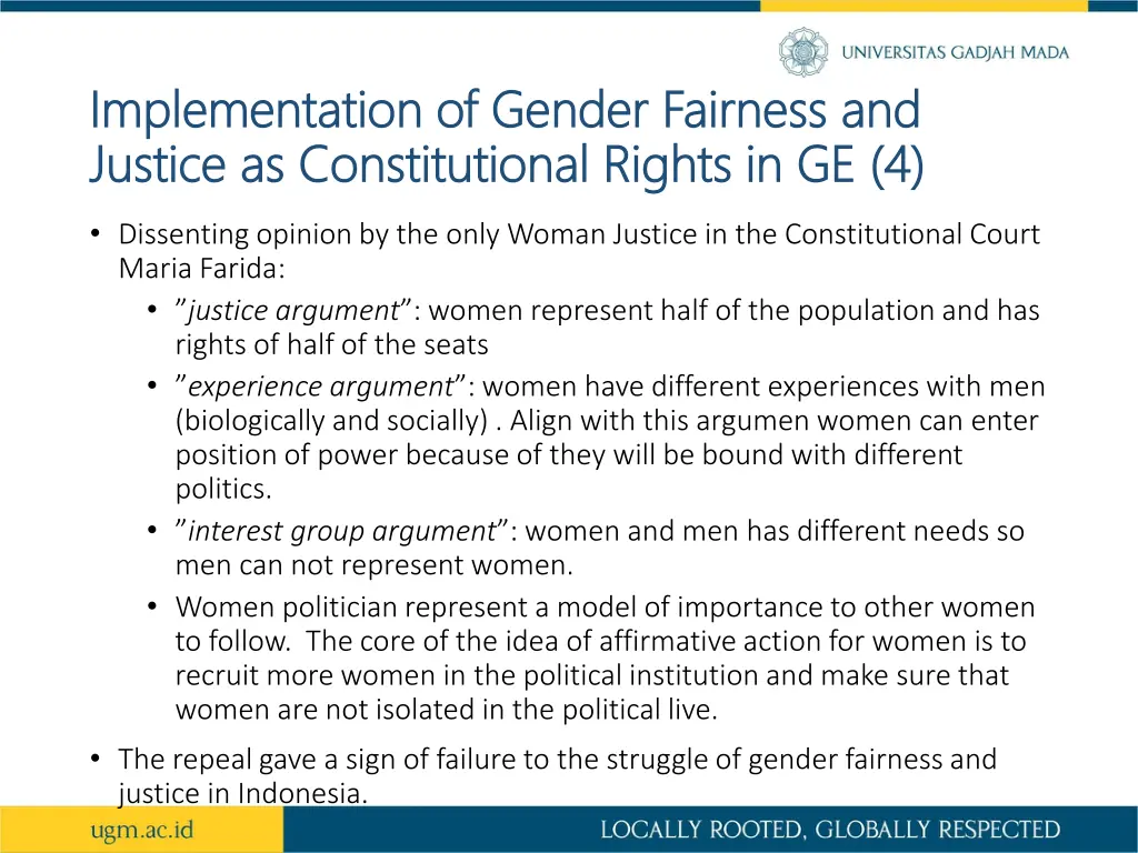 implementation of gender fairness 3