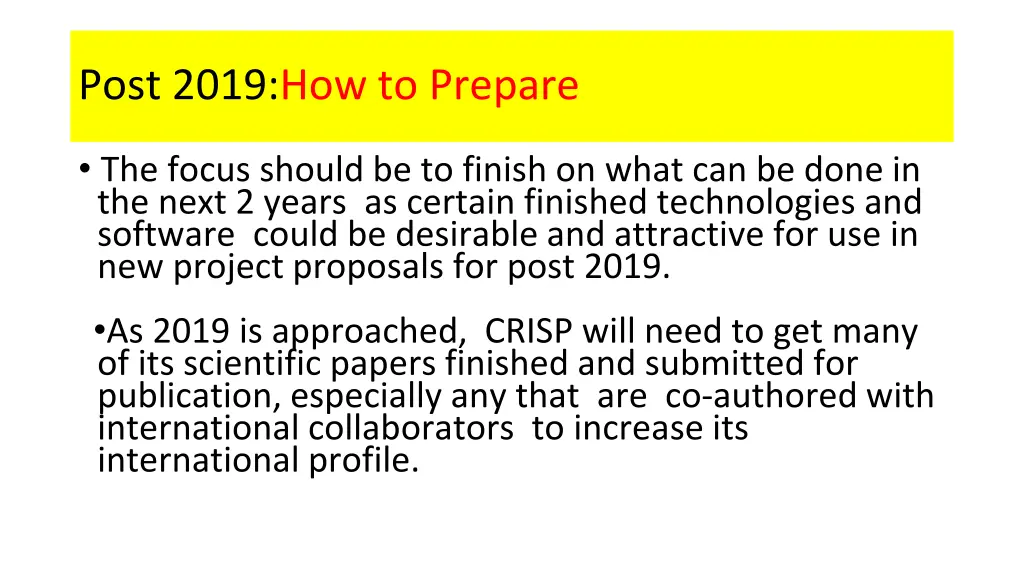post 2019 how to prepare