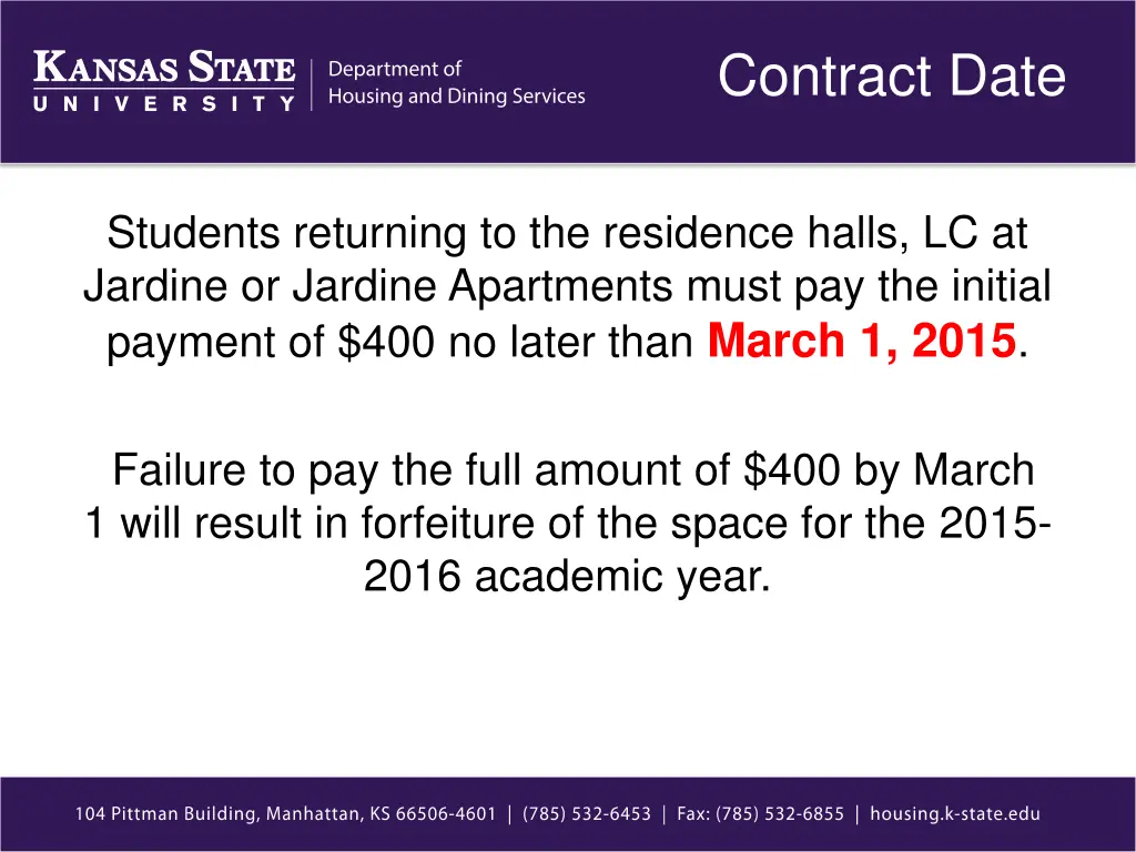 contract date