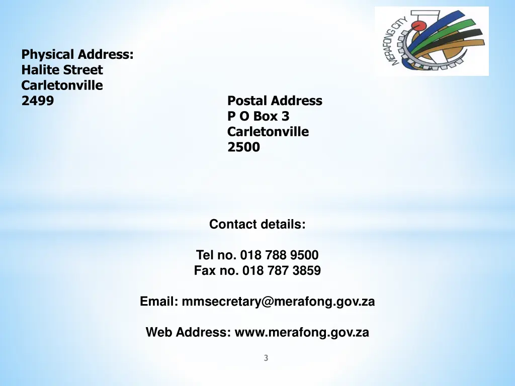physical address halite street carletonville 2499