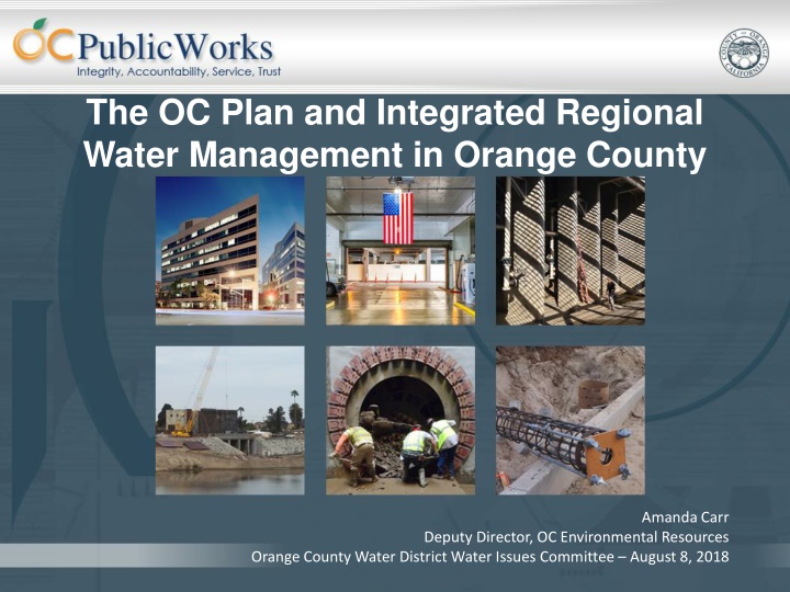 the oc plan and integrated regional water