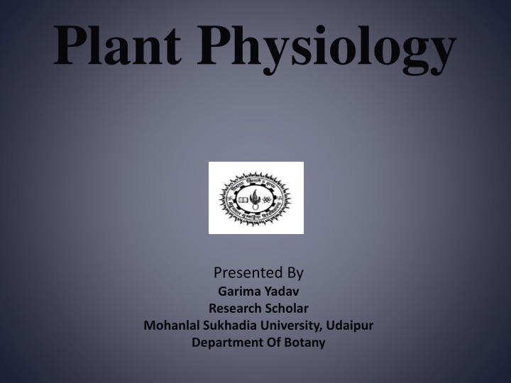 plant physiology