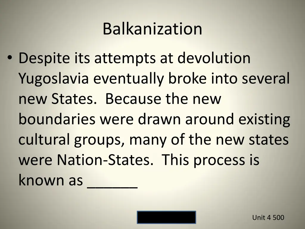 balkanization
