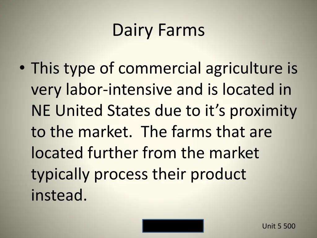 dairy farms