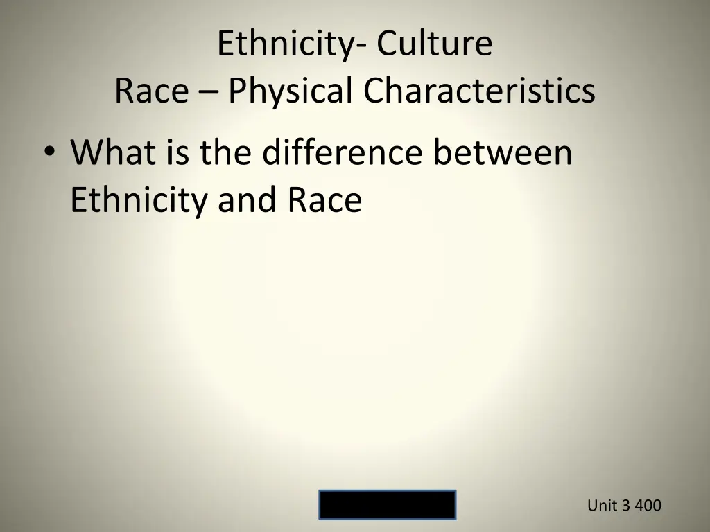 ethnicity culture race physical characteristics