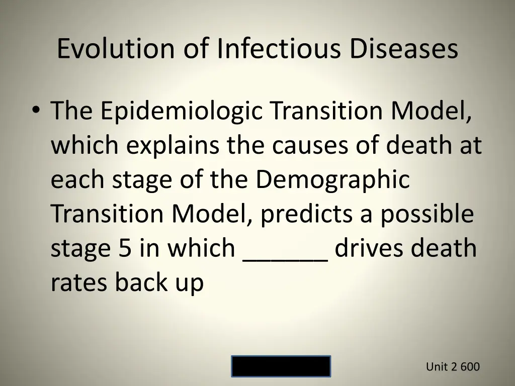 evolution of infectious diseases