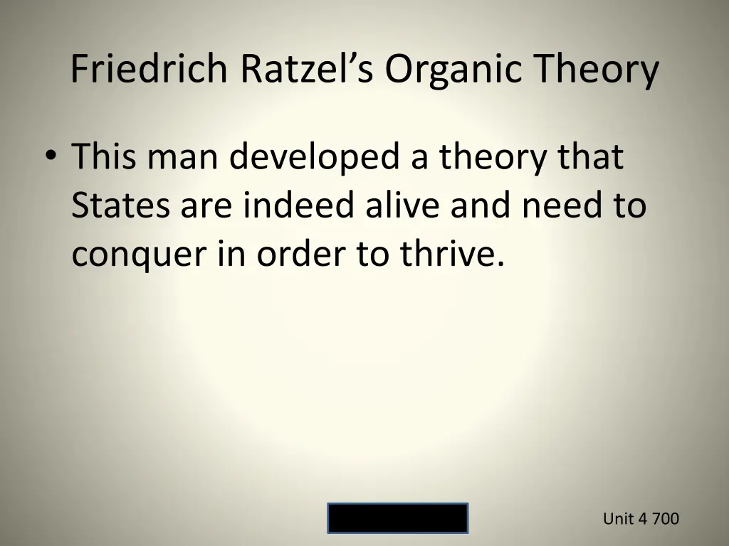friedrich ratzel s organic theory