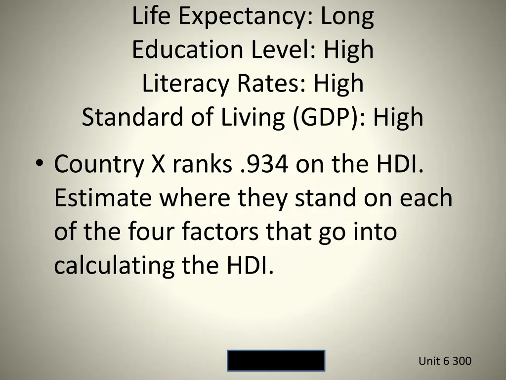 life expectancy long education level high
