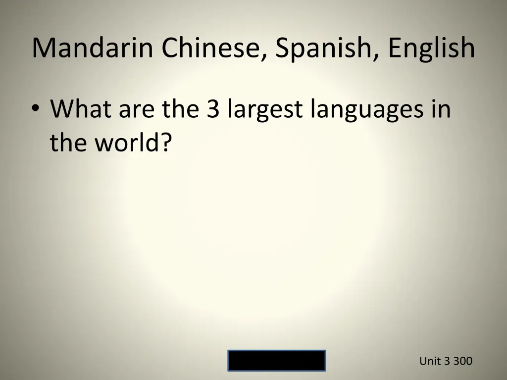 mandarin chinese spanish english