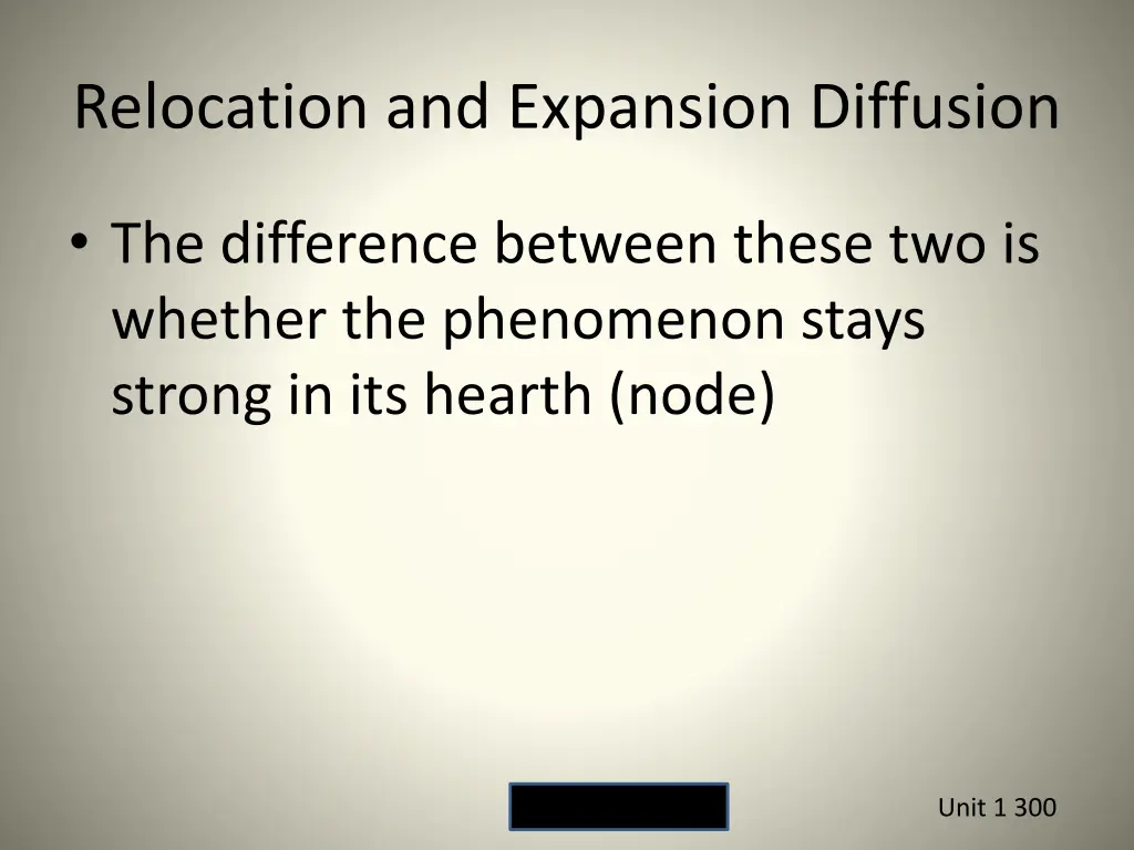 relocation and expansion diffusion