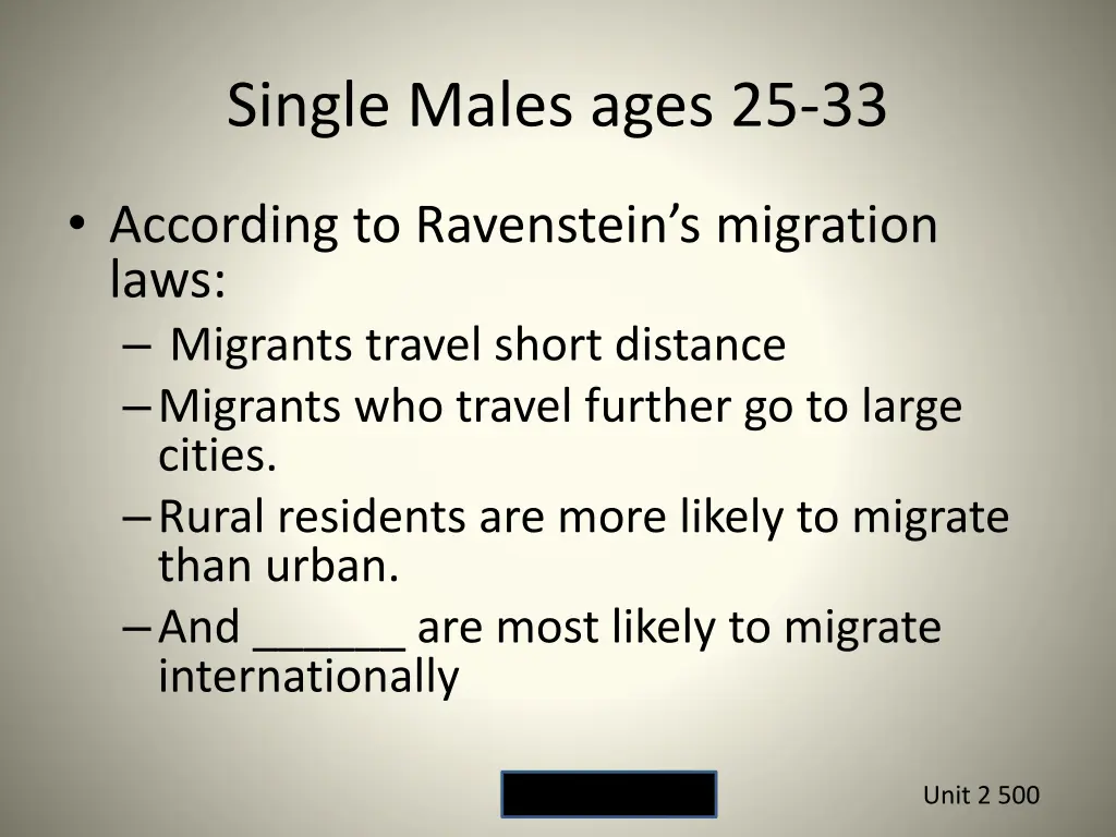 single males ages 25 33