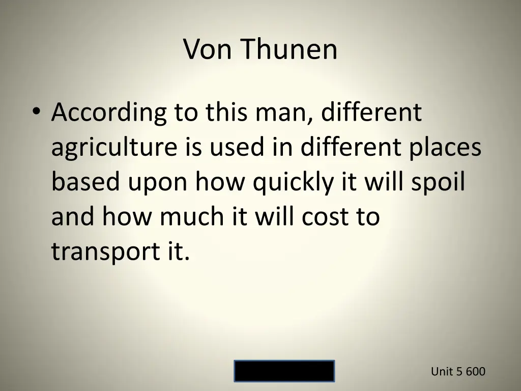 von thunen