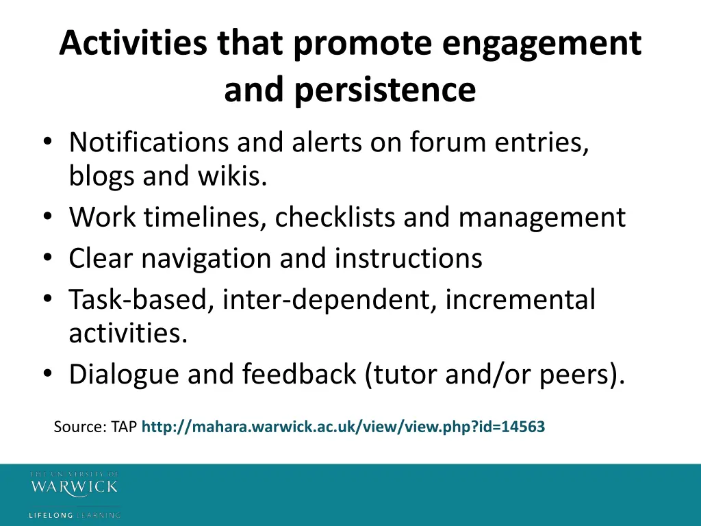 activities that promote engagement