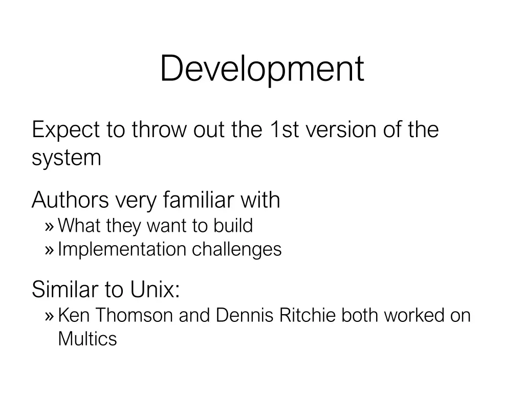 development 1