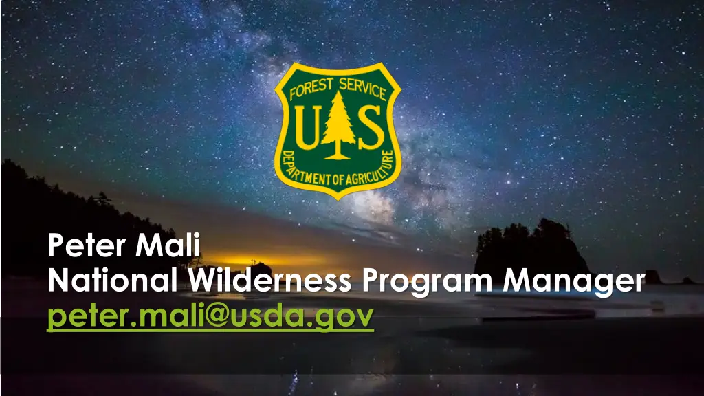 peter mali national wilderness program manager