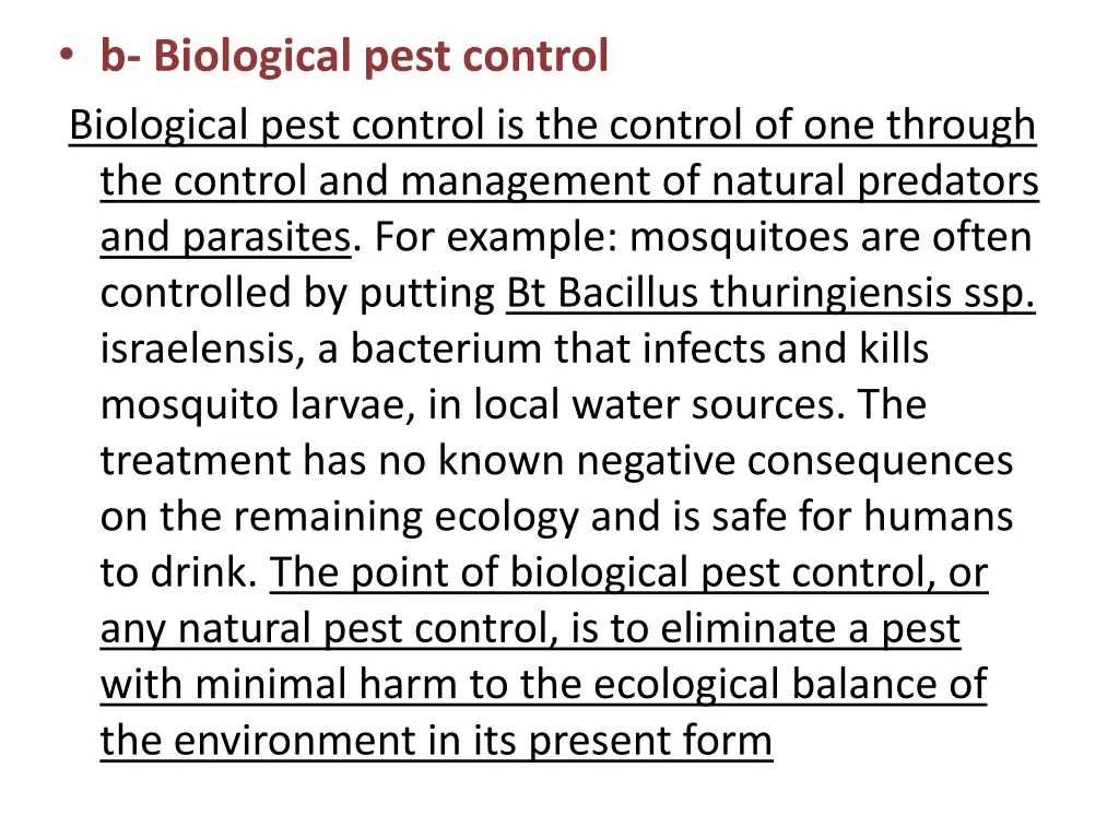 b biological pest control biological pest control