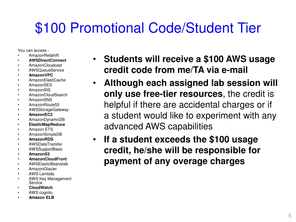 100 promotional code student tier