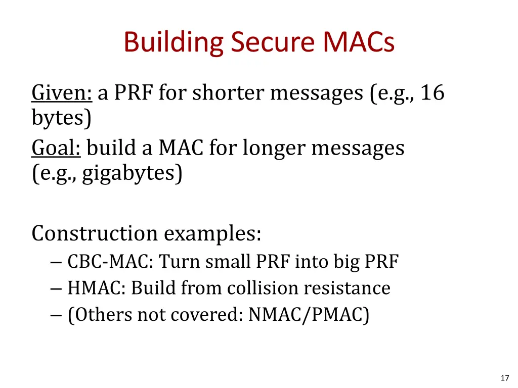 building secure macs