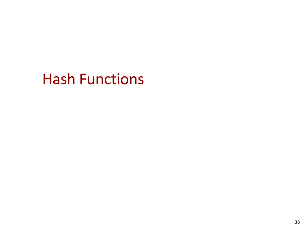 hash functions