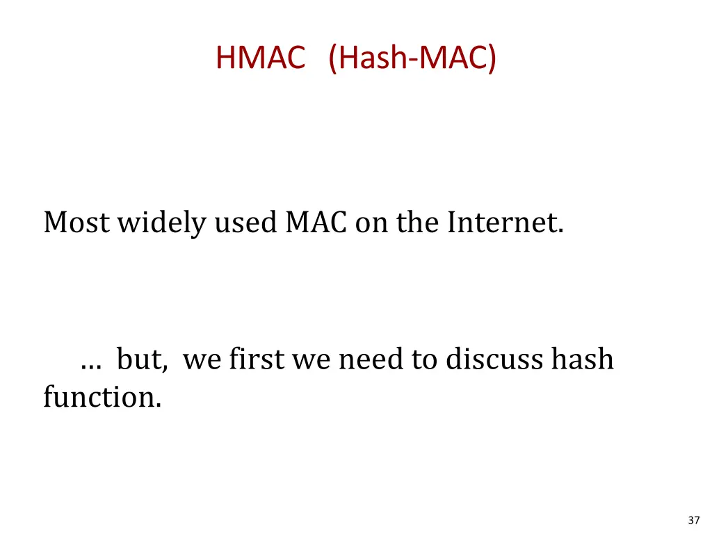 hmac hash mac