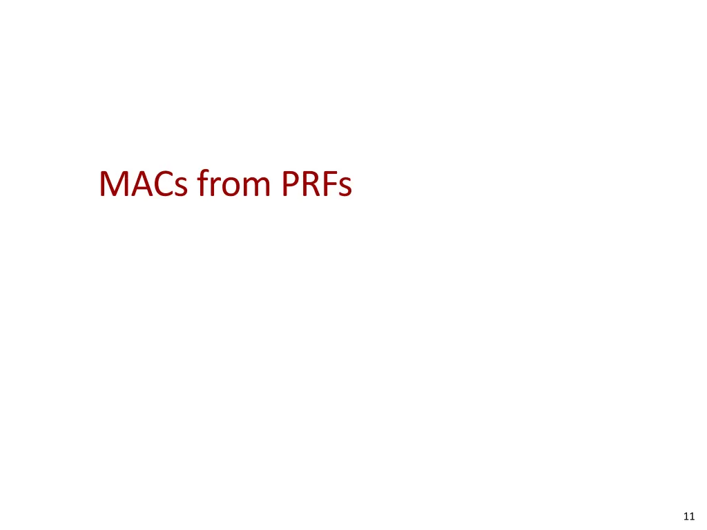 macs from prfs