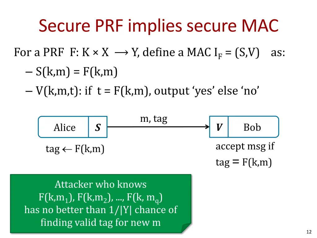 secure prf implies secure mac