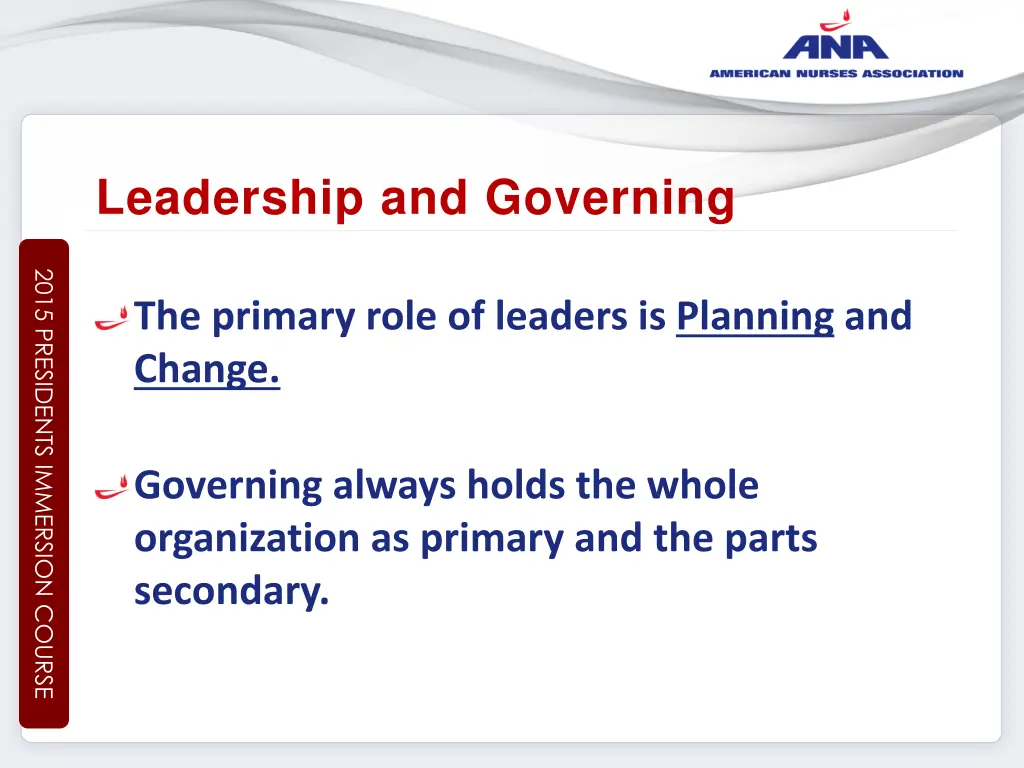 leadership and governing