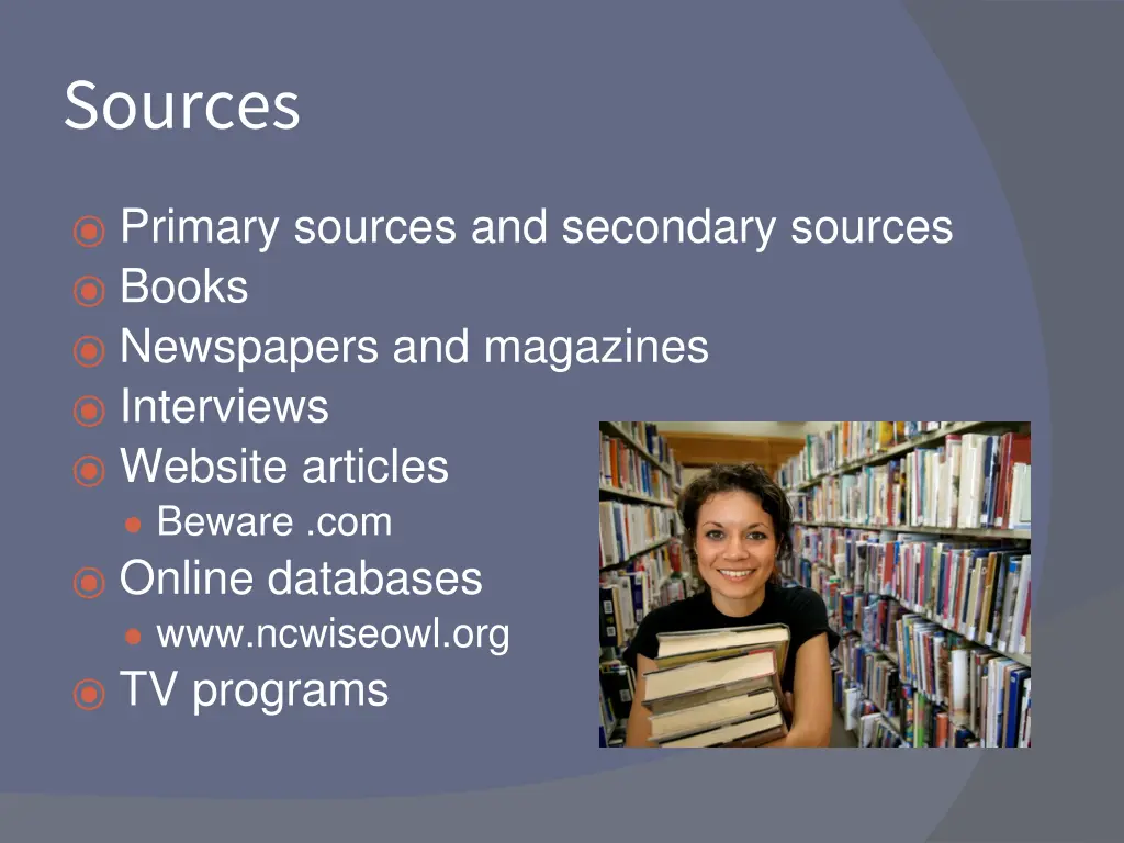 sources
