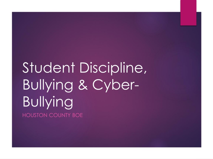 student discipline bullying cyber bullying