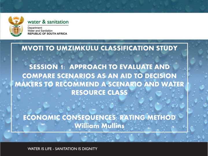 mvoti to umzimkulu classification study