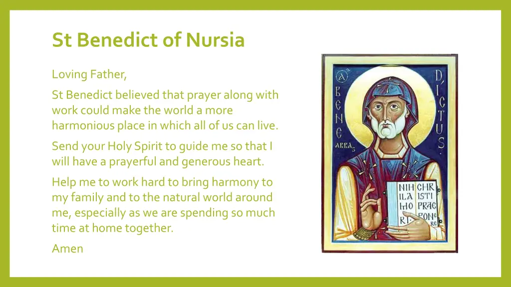 st benedict of nursia