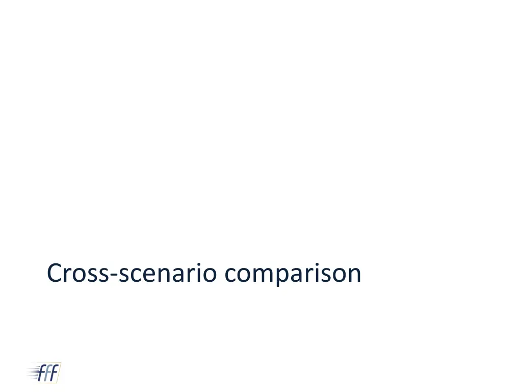 cross scenario comparison