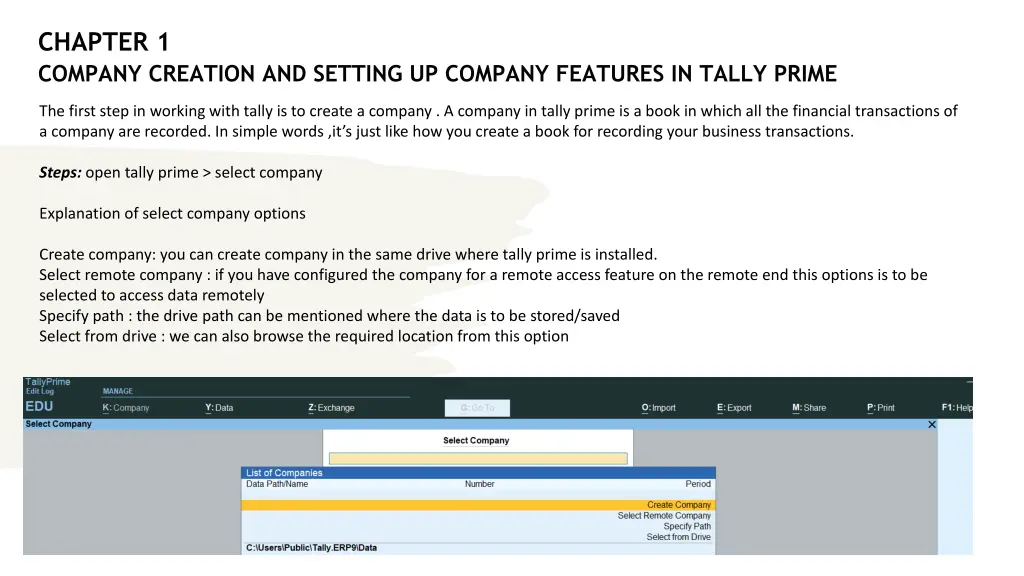 chapter 1 company creation and setting up company