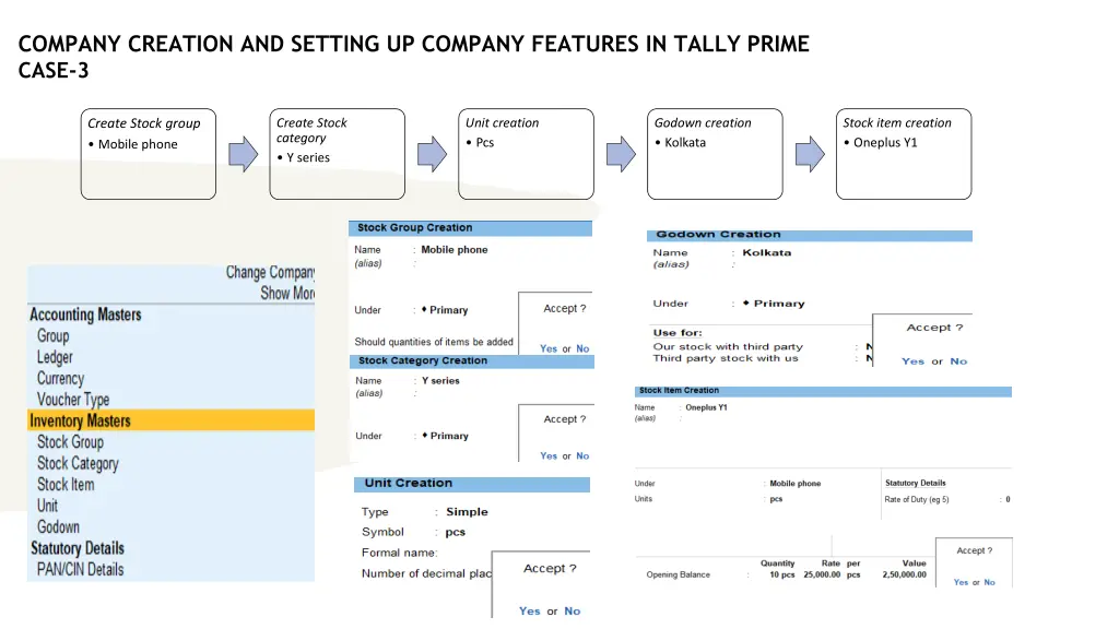 company creation and setting up company features 11