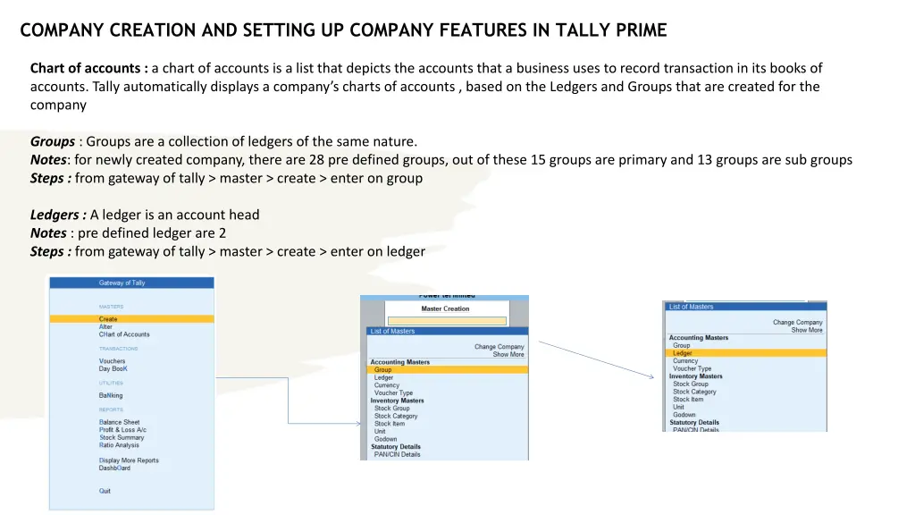 company creation and setting up company features 8