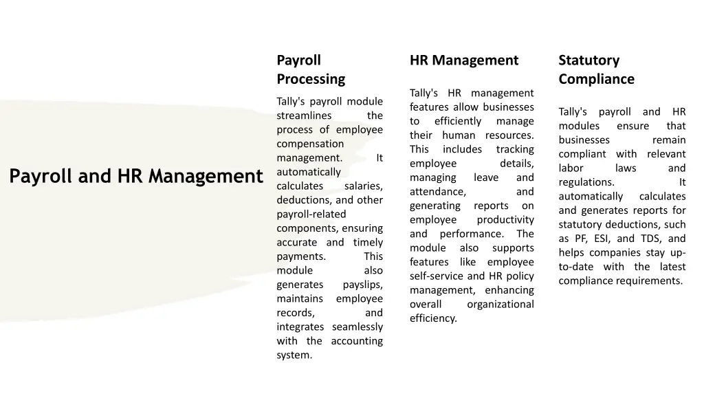 payroll processing