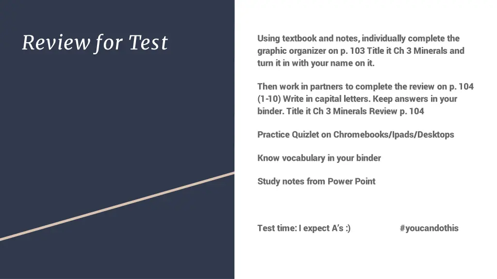 review for test