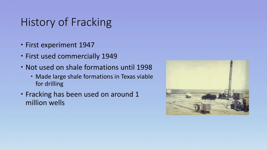 history of fracking