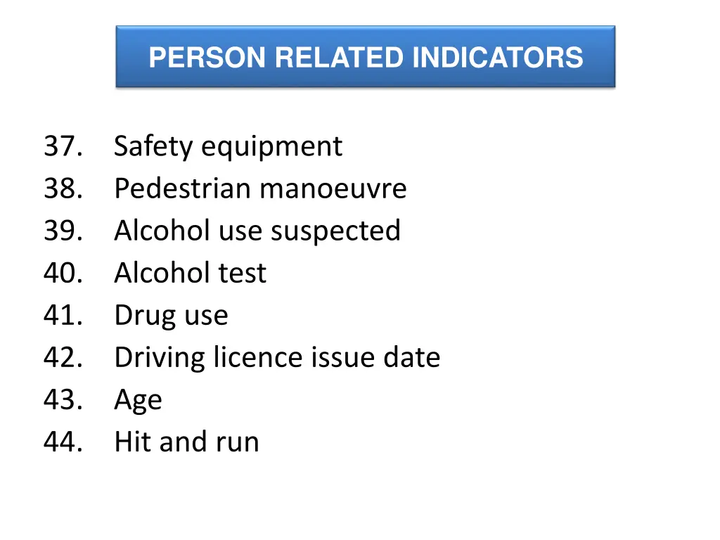 person related indicators 1