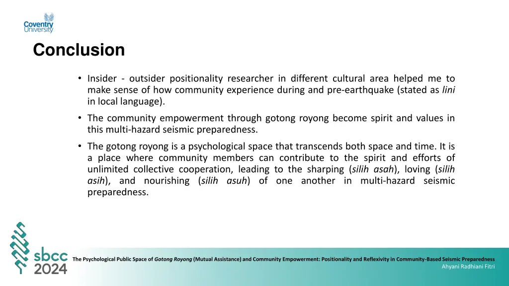 conclusion