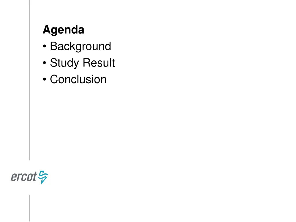 agenda background study result conclusion