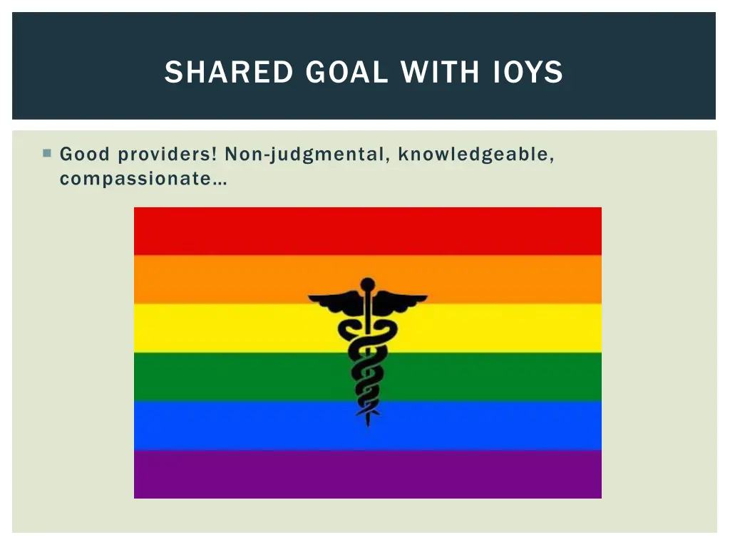 shared goal with ioys