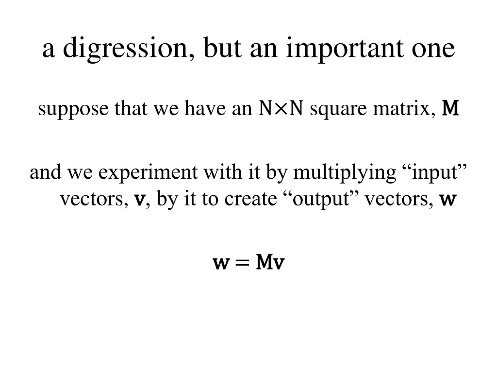 a digression but an important one