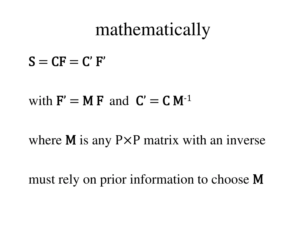 mathematically