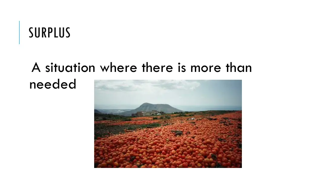 surplus