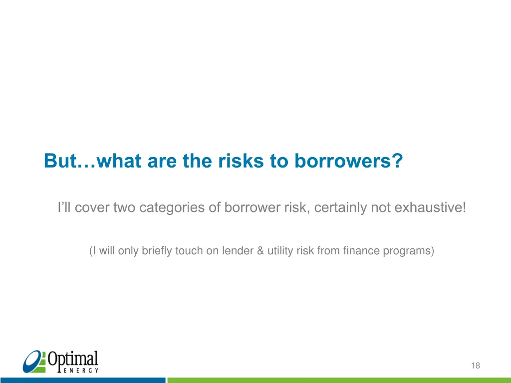but what are the risks to borrowers