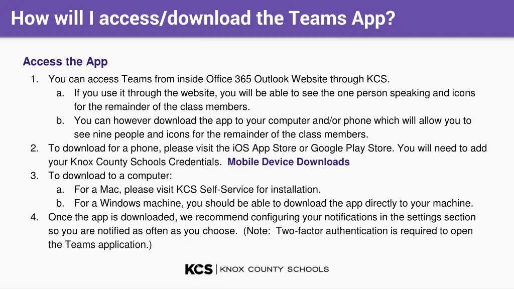 how will i access download the teams app