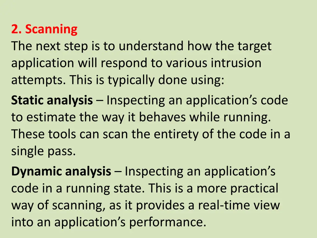 2 scanning the next step is to understand