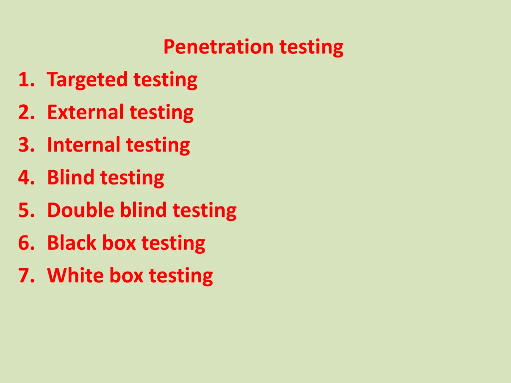 penetration testing